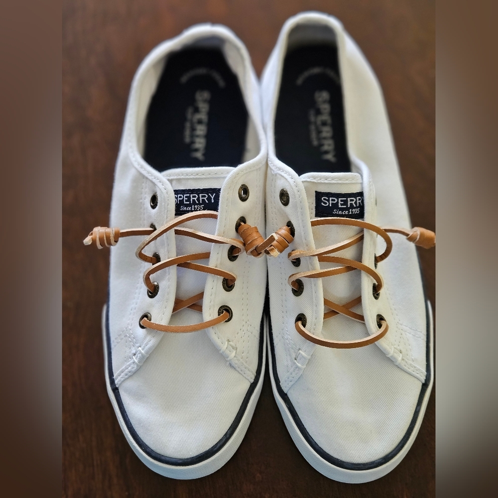 Sperry White Canvas Sneakers